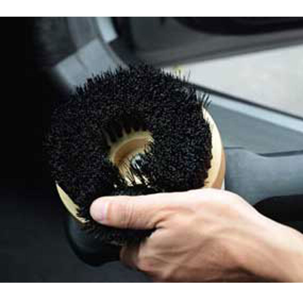 Carpet and Upholstery Shampoo 5” Wood Block Brush for Rotary Buffers – Polishers-Scrub Brushes-Hi Tech Industries-ROPB-5811