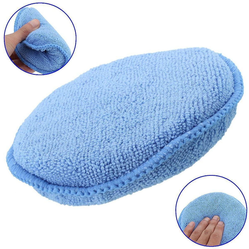 Microfiber Wax Applicator Pad 5" Round (Pack of 12)-Applicator Pads-Hi Tech Industries-05M-DZ