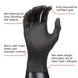 Dextatron Powder Free Black Disposable Nitrile Gloves (XX-Large)